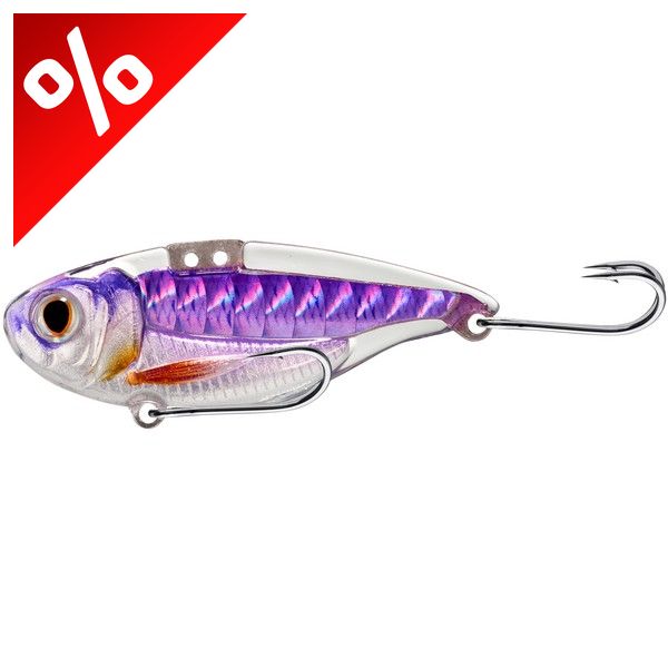 LIVETARGET SONIC SHAD BLADE BAIT VIOLET/BLACK BACK 50 MM 11G