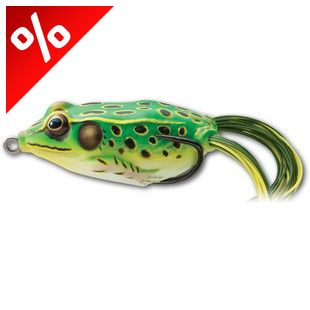 LIVETARGET FROG WALKING BAIT FLOROSCENT GREEN/YELLOW 45 MM 7 G