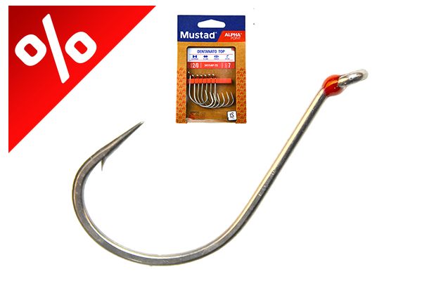 MUSTAD DENTANATO HOOK TOP, 2/0 7DB/CSOMAG