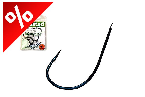 MUSTAD BLUE ALLROUND HOOK 1 10DB/CSOMAG