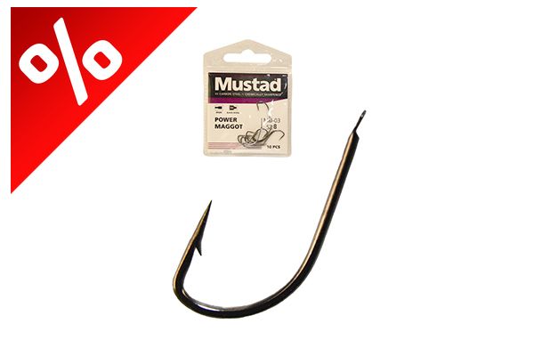 MUSTAD ULTRA NP POWER MAGGOT SPADE BARBED 8 10DB/CSOMAG