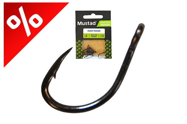 MUSTAD ULTRA NP EYED HEAVY FEEDER EYED BARBED 14 10DB/CSOMAG