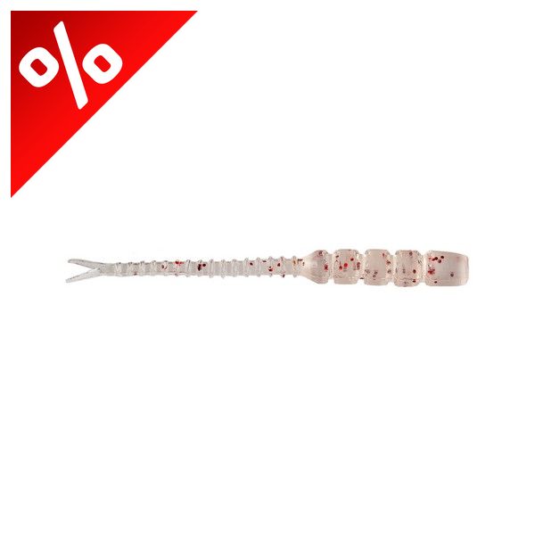 MUSTAD AJI HELLGRAMITE 2   UV CLEAR RED GLITTER 12DB/CSOMAG