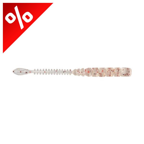MUSTAD AJI BEAVER TAIL 2.5   UV CLEAR RED GLITTER 12DB/CSOMAG
