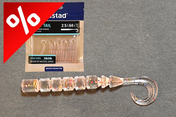 MUSTAD AJI CURLY TAIL 2.5   MELI MELO 12DB/CSOMAG