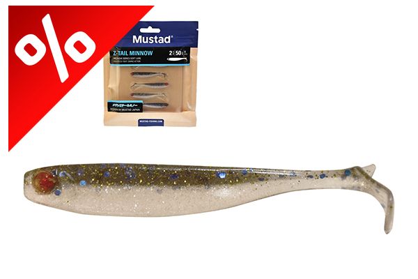MUSTADMEZASHI Z-TAIL MINNOW 2"BLUE DOT SARDINE 6DB/CSOMAG