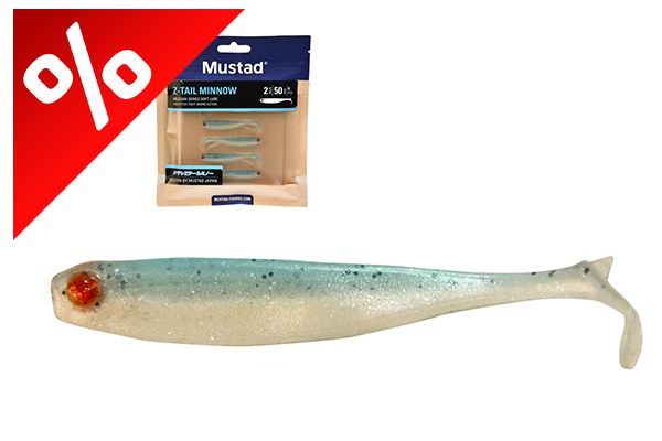 MUSTADMEZASHI Z-TAIL MINNOW 2"CREAM SODA 6DB/CSOMAG