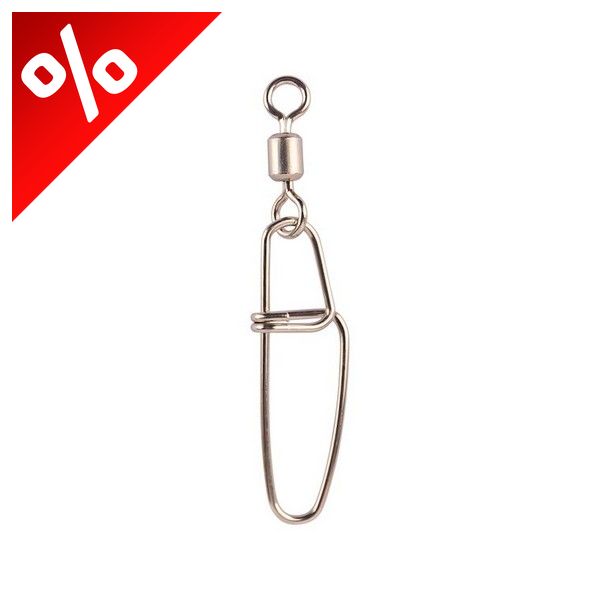 MUSTAD SS ROLLING W/ INSURANCE SNAP 8 10DB/CSOMAG