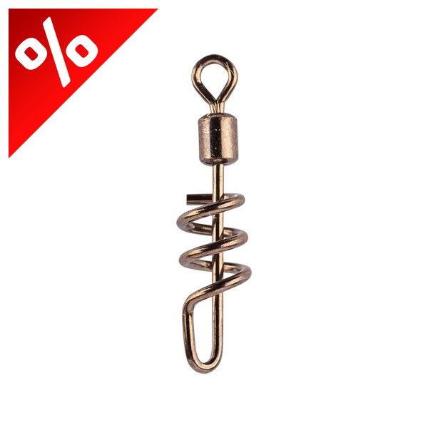 MUSTAD POWER ROLLING SWIVEL WITH SCREW SNAP 8 8DB/CSOMAG