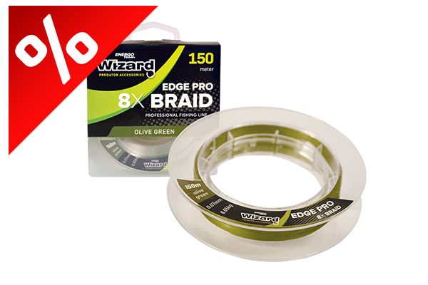 WIZARD EDGE PRO0.23MM OLIVE GREEN 8X BRAID 150M 22,15KG