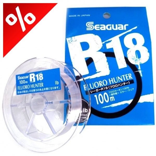 SEAGUAR R18 FLUORO HUNTER TACT 100M 16LB PE4