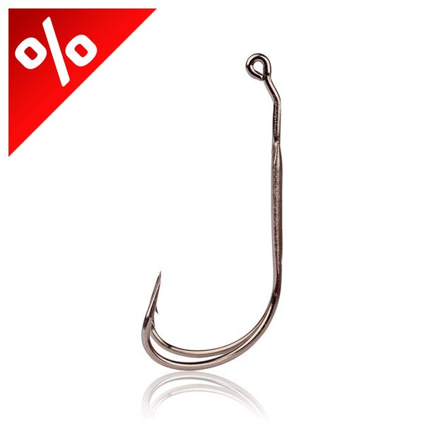 MUSTAD FROG DOUBLE HOOK - 2X STRONG BLACK NICKEL 4/1 2DB/CS