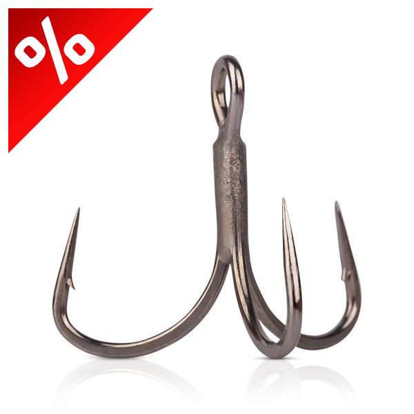 MUSTAD IN-LINE TRIPLE GRIP(R) TITAN STEEL 8 6DB/CS