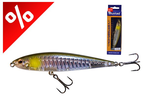 MUSTAD VERTEBRATA TOP WATER 4.3   18.8G 3/4OZ 006 WAKA AYU