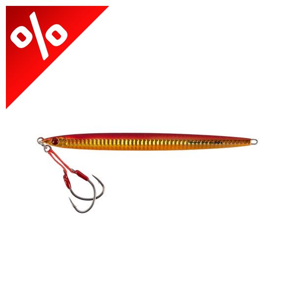MUSTAD MEZASHI SLIM JIG 200MM 7.9" 150G 5.3OZ 001 RED GLOW