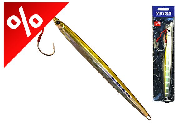 MUSTAD MEZASHI SLIM JIG 200MM 7.9" 150G 5.3OZ 003 SAND EEL
