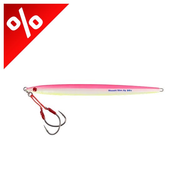 MUSTAD MEZASHI SLIM JIG 200MM 7.9" 150G 5.3OZ 006 GLOW PINK