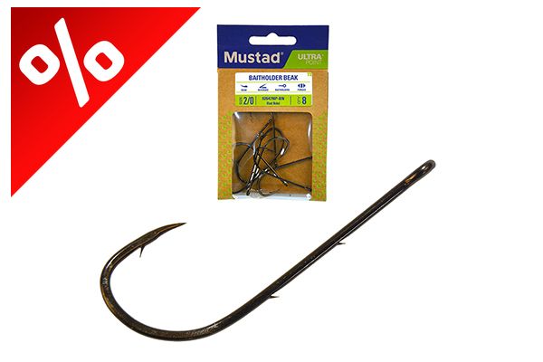MUSTAD BAITHOLDER HOOKS 1/0 25DB/CSOMAG