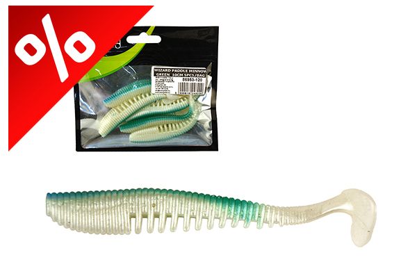 WIZARD RUTHLESS MINNOW GREEN 10CM 5PCS/BAG