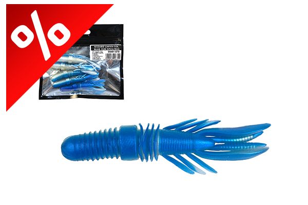 WIZARD BASS GRUB  COL. BLUE 7CM 5PCS/BAG