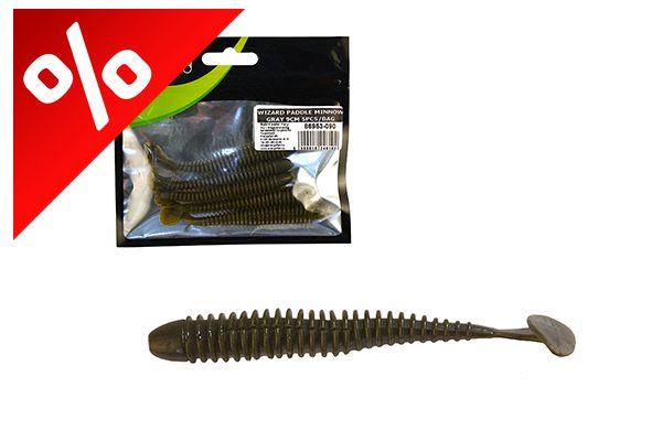 WIZARD POWER MINNOW GRAY 9CM 5PCS/BAG