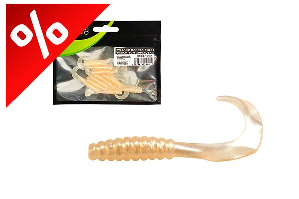 WIZARD HARPEX TWIST PEACH 4CM 10PCS/BAG