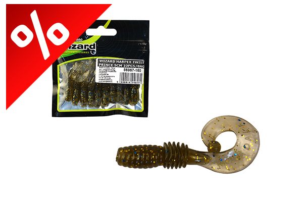 WIZARD HARPEX TWIST PRINCE 5CM 10PCS/BAG