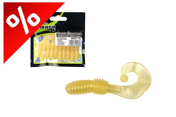 WIZARD HARPEX TWIST ECRU 5CM 10PCS/BAG