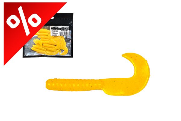 WIZARD HARPEX TWIST YELLOW 5CM 10PCS/BAG