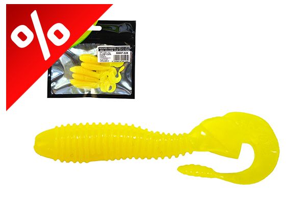 WIZARD HARPEX TWIST GRUB PRO YELLOW 7CM 5PCS/BAG