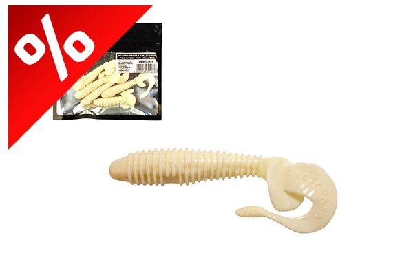 WIZARD HARPEX TWIST GRUB PRO WHITE 7CM 5PCS/BAG