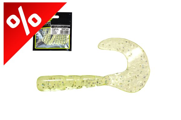 WIZARD HARPEX TWIST LARVA CLEAR 5CM 10PCS/BAG