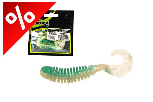 WIZARD HARPEX POWER TWISTER GREEN 6CM 5PCS/BAG