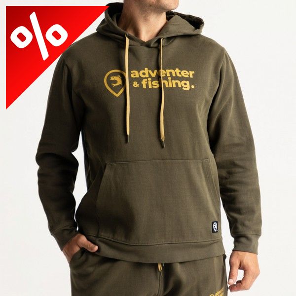 ADVENTER COTTON HOODIE KHAKI L