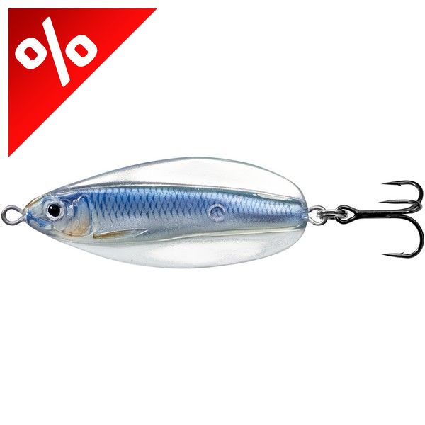 LIVETARGET ERRATIC SHINER SPOON SILVER/BLUE50 MM 7 G