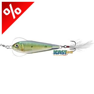 LIVETARGET FLUTTER SHAD JIGGING SPOON GOLD/GREEN50 MM 11 G