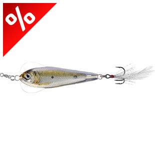 LIVETARGET FLUTTER SHAD JIGGING SPOON SILVER/BRONZE 50 MM 11 G