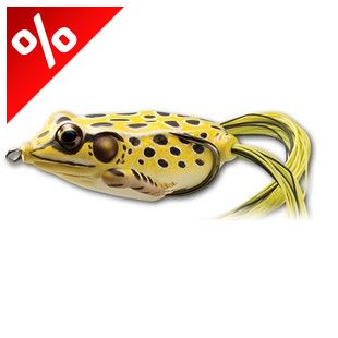 LIVETARGET FROG WALKING BAIT YELLOW/BLACK 55 MM 18 G