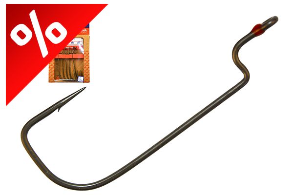 MUSTAD TAK-OFFSET WORM, 6/0 4DB/CSOMAG