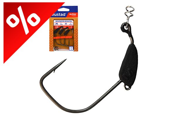 MUSTAD INFILTRATOR WEIGHTED, 3/0, 3,5G 3DB/CSOMAG