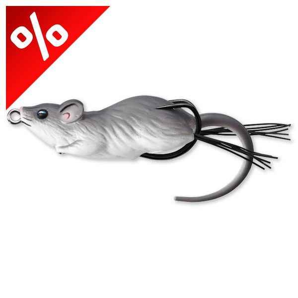 LIVETARGET MOUSE WALKING BAIT GREY/WHITE 60 MM 11 G