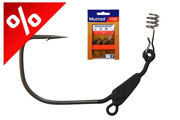 MUSTAD INFLITRATOR WEIGHTED 2G TITANX 1 3DB/CS