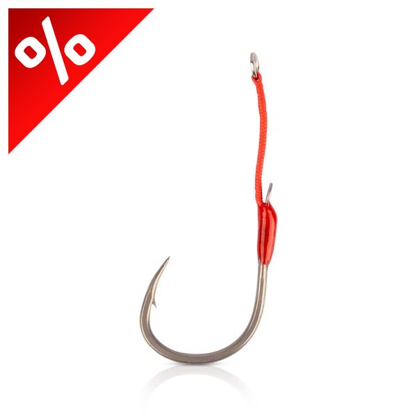 MUSTAD HOODLUM SPEED SINGLE,  8/0 TITAN STEEL 2PCS/BAG