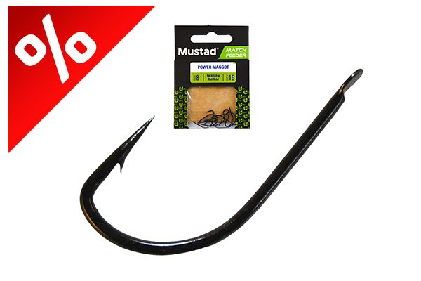 MUSTAD ULTRA NP POWER MAGGOT SPADE BARBED 10 10DB/CSOMAG