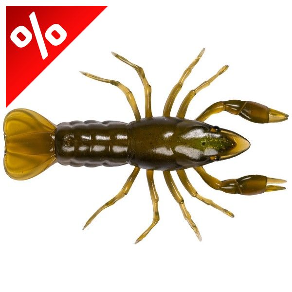 LIVETARGET 2.8" CRAWFISH UN-RIGGED GREEN / MOSS 71 MM  SINKING