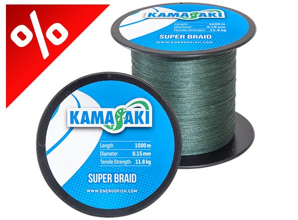 KAMASAKI SUPER BRAID 1000M 0,20MM
