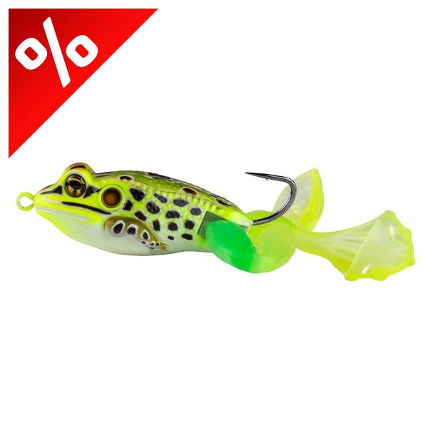 LIVETARGET THE ULTIMATE FROG STRIDE BAIT FLORO GREEN / YELLOW 50 MM 21 G