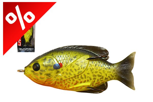 LIVETARGET SUNFISH WALKING BAIT FLORESCENT PUMPKINSEED 75 MM 12 G