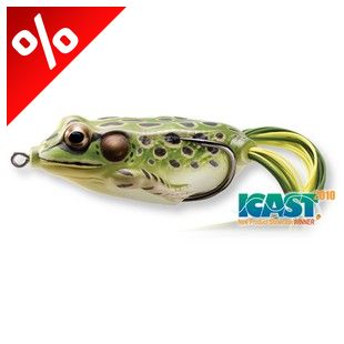 LIVETARGET FROG WALKING BAIT GREEN/YELLOW 55 MM 18 G