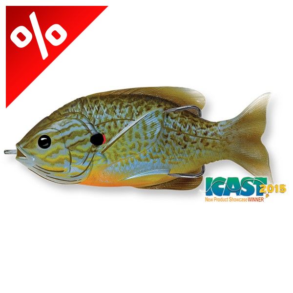 LIVETARGET SUNFISH WALKING BAIT NATURAL/BLUE PUMPKINSEED 75 MM 12 G